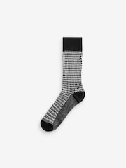 Black/White Texture Modal Signature Socks 4 Pack - Image 4 of 7