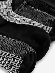 Black/White Texture Modal Signature Socks 4 Pack - Image 6 of 7