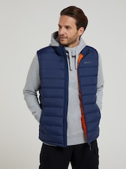 Mountain Warehouse Light Blue Seasons II Mens Water Resistant Padded Gilet - Image 2 of 6