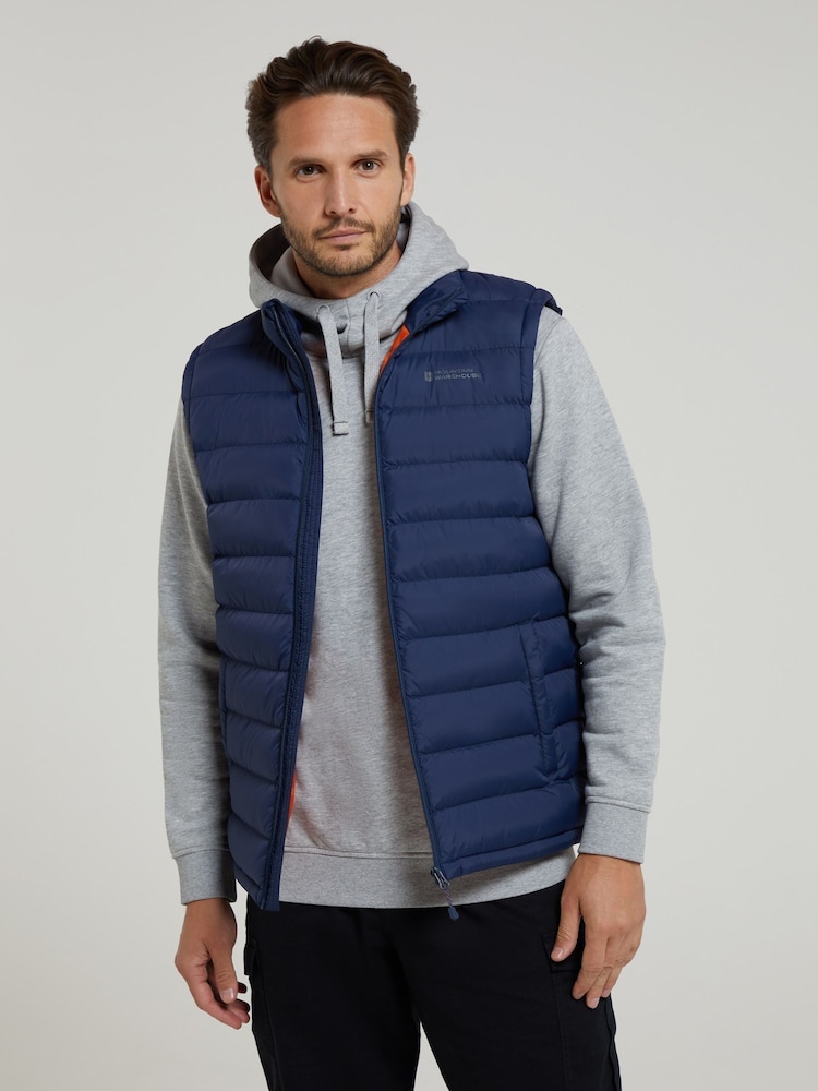 Mountain Warehouse Light Blue Seasons II Mens Water Resistant Padded Gilet - Image 3 of 6