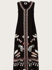 Monsoon Black Carlotta Midi Dress - Image 5 of 5