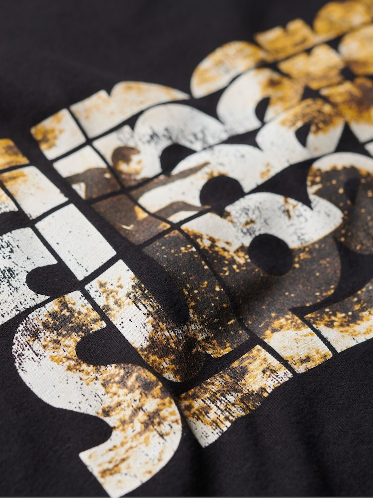 Superdry Black 100% Cotton Photographic Logo T-Shirt - Image 6 of 6