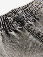 Grey Balloon Denim Cargo 100% Cotton Jeans with Elasticated Waist (3-16yrs) - Image 9 of 10