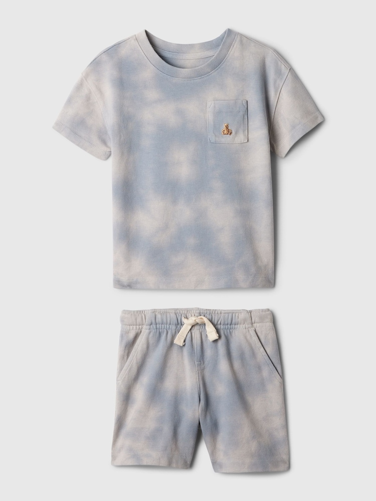 Gap Grey Tie-Dye Shorts Set (12mths-5yrs) - Image 1 of 2 Gap Grey Tie-Dye Shorts Set (12mths-5yrs) - Image 1 of 2