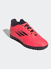 adidas Bright Red Kids F50 Club Turf Boots - Image 3 of 9