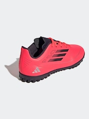 adidas Bright Red Kids F50 Club Turf Boots - Image 4 of 9