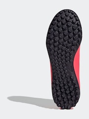 adidas Bright Red Kids F50 Club Turf Boots - Image 6 of 9