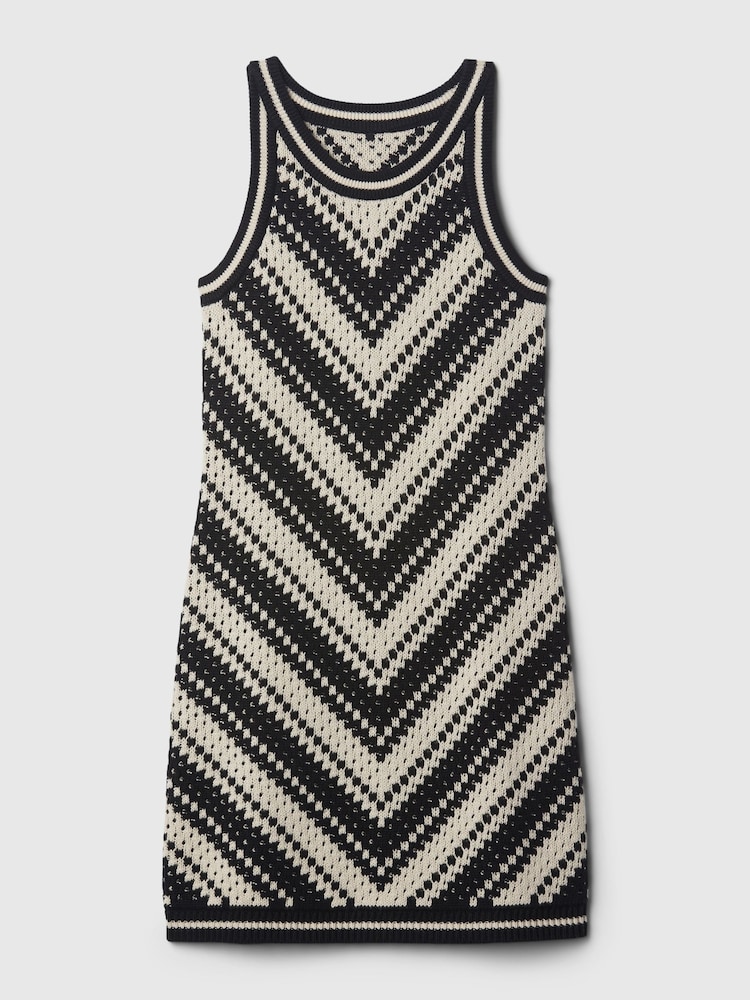 Gap Black Cotton Sleeveless Crochet Dress (4-13yrs) - Image 3 of 3