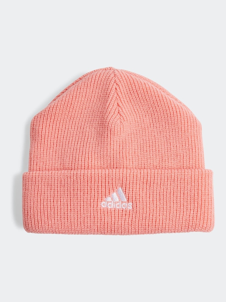 adidas Pink Beanie Winter Hat - Image 1 of 4