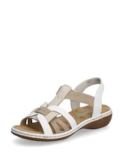 Rieker Womens Elastic Stretch Sandals - Image 1 of 9