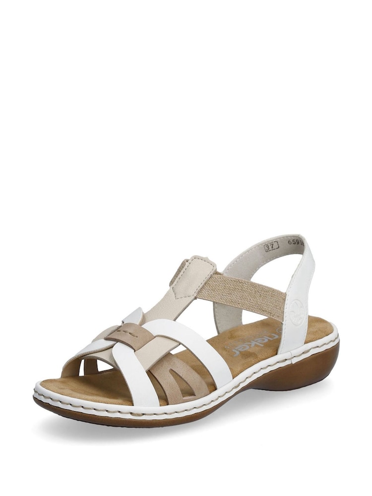 Rieker Womens Elastic Stretch Sandals - Image 1 of 9