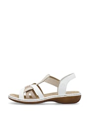 Rieker Womens Elastic Stretch Sandals - Image 3 of 9