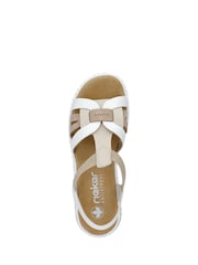 Rieker Womens Elastic Stretch Sandals - Image 8 of 9