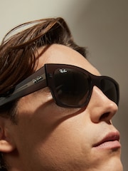 Ray-Ban Grey Carlos Rb0947S Rectangle Sunglasses - Image 1 of 9