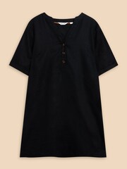 White Stuff Black 100% Linen Lina Tunic - Image 5 of 7