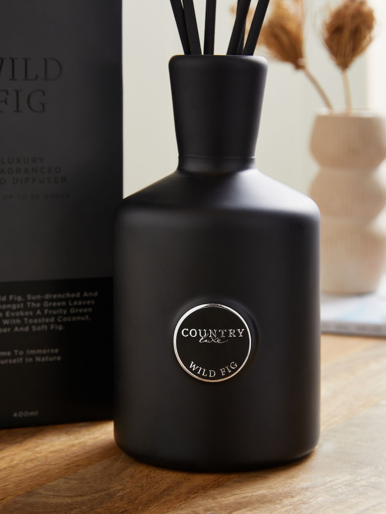 Country Luxe Wild Fig 400ml Fragranced Reed Diffuser - Image 2 of 3