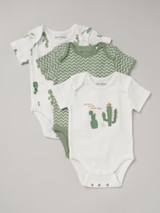 Weiß - Homegrown Bedrucktes weißes Body-Set 3er-Pack​​​​​​​ - Bild 1 von 5