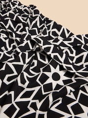 White Stuff Black Linen Blend Sophie Wrap Dress - Image 7 of 7