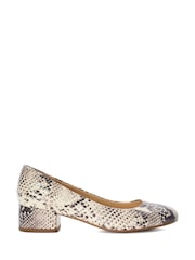 Dune London Animal Bracket Low Heel Comfort Courts - Image 3 of 7