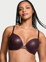 Victoria's Secret Brown Push Up Faux Leather Push Up Bra - Image 1 of 3