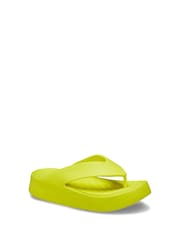 Crocs Green Getaway Platform Flip Flops - Image 1 of 4