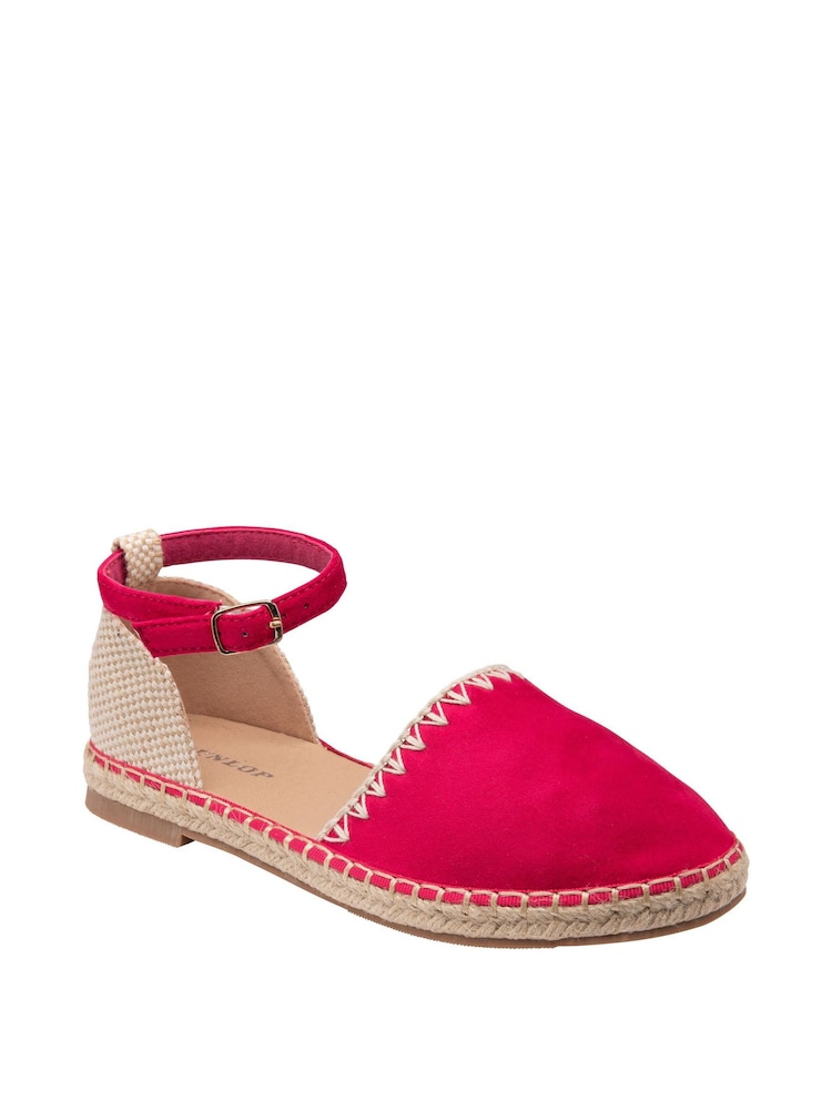 Pink - Dunlop Flache Sandalen im Espadrilles-Stil - Bild 1 von 4