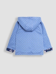 JoJo Maman Bébé Blue Bird Appliqué Reversible Hoodie - Image 3 of 4