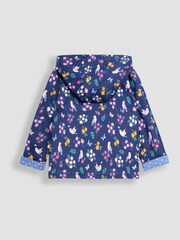 JoJo Maman Bébé Blue Bird Appliqué Reversible Hoodie - Image 5 of 7