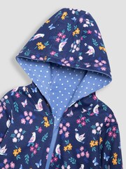 JoJo Maman Bébé Blue Bird Appliqué Reversible Hoodie - Image 7 of 7