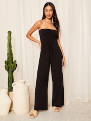 Friends Like These Jersey Cravată Waist Bandeau Combinezon 2 Set - Imaginea 4 din 7