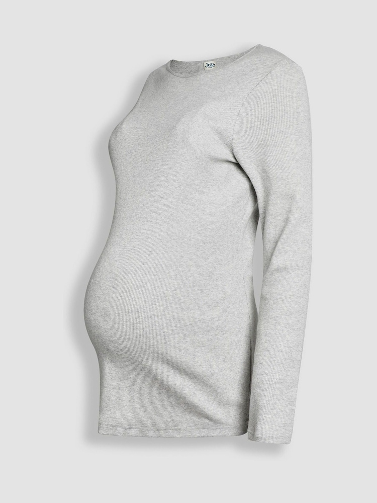 Jojo Maman Bébé 2-Pack Tops Maternity em jersey canelado - Imagem 11 de 11