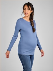 Jojo Maman Bébé 2-Pack Tops Maternity em jersey canelado - Imagem 3 de 11