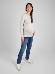 Jojo Maman Bébé 2-Pack Tops Maternity em jersey canelado - Imagem 6 de 11