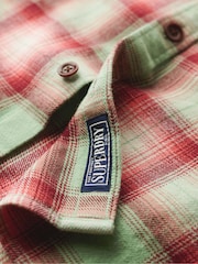 Superdry Green Vintage Check Overshirt - Image 6 of 6