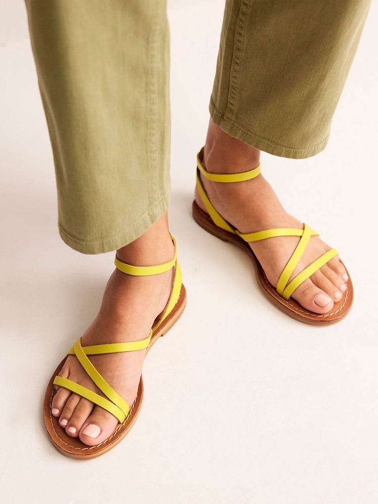 Boden Yellow Everyday Flat Sandals - Image 2 of 5 Boden Yellow Everyday Flat Sandals - Image 2 of 5