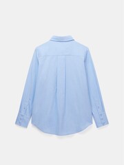 Mint Velvet Blue Oversized 100% Cotton Chambray Shirt - Image 5 of 5