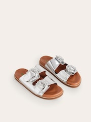 Boden Silver Double Buckle Sliders - Image 3 of 4