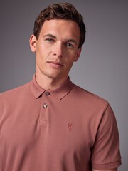 Pink Blush Regular Fit Short Sleeve Pique Polo Shirt - Image 1 of 8