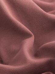 Pink Blush Regular Fit Short Sleeve Pique Polo Shirt - Image 7 of 8