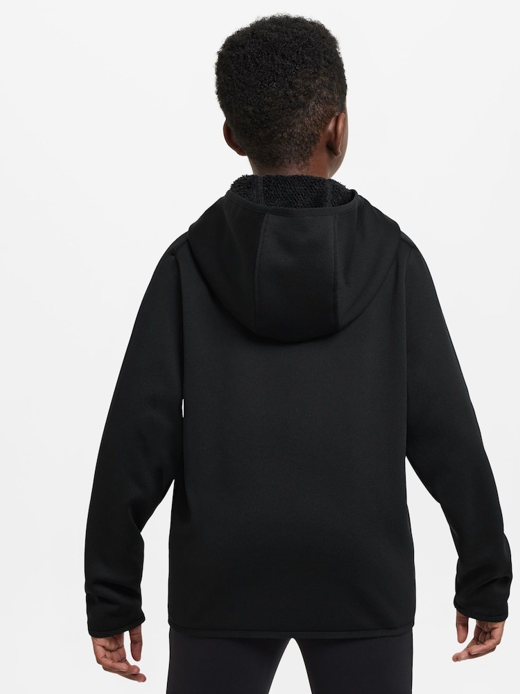 Polarowa bluza treningowa Nike Therma Winterized z zamkiem i kapturem - Image 5 of 8