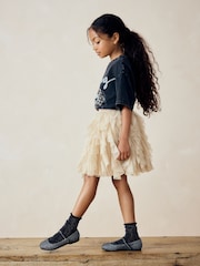 Cream Tiered Tulle Mesh Skirt (3-16yrs) - Image 4 of 9