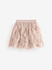 Cream Tiered Tulle Mesh Skirt (3-16yrs) - Image 5 of 9