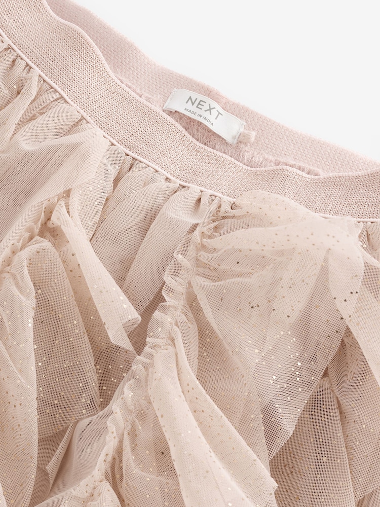 Cream Tiered Tulle Mesh Skirt (3-16yrs) - Image 9 of 9