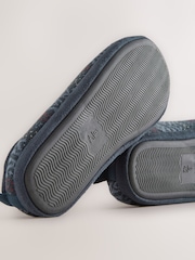 Navy Knitted Mule Slippers - Image 6 of 6