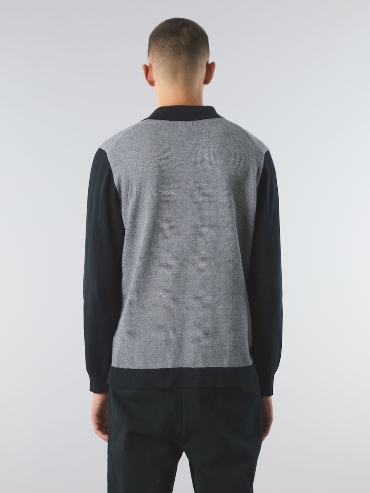 Pretty Green Roxy Knitted Contrast Shirt - Image 2 of 3