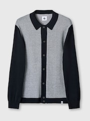 Pretty Green Roxy Knitted Contrast Shirt - Image 3 of 3