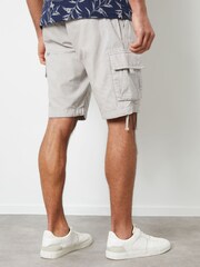Threadbare Ecru 100% Cotton Cargo Shorts - Image 2 of 4