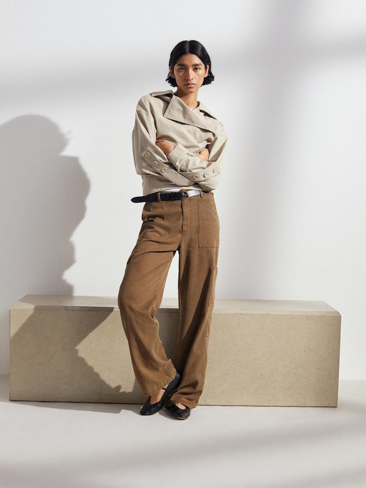 Hush Green Beatrice Soft Utility Trousers - Image 1 of 6