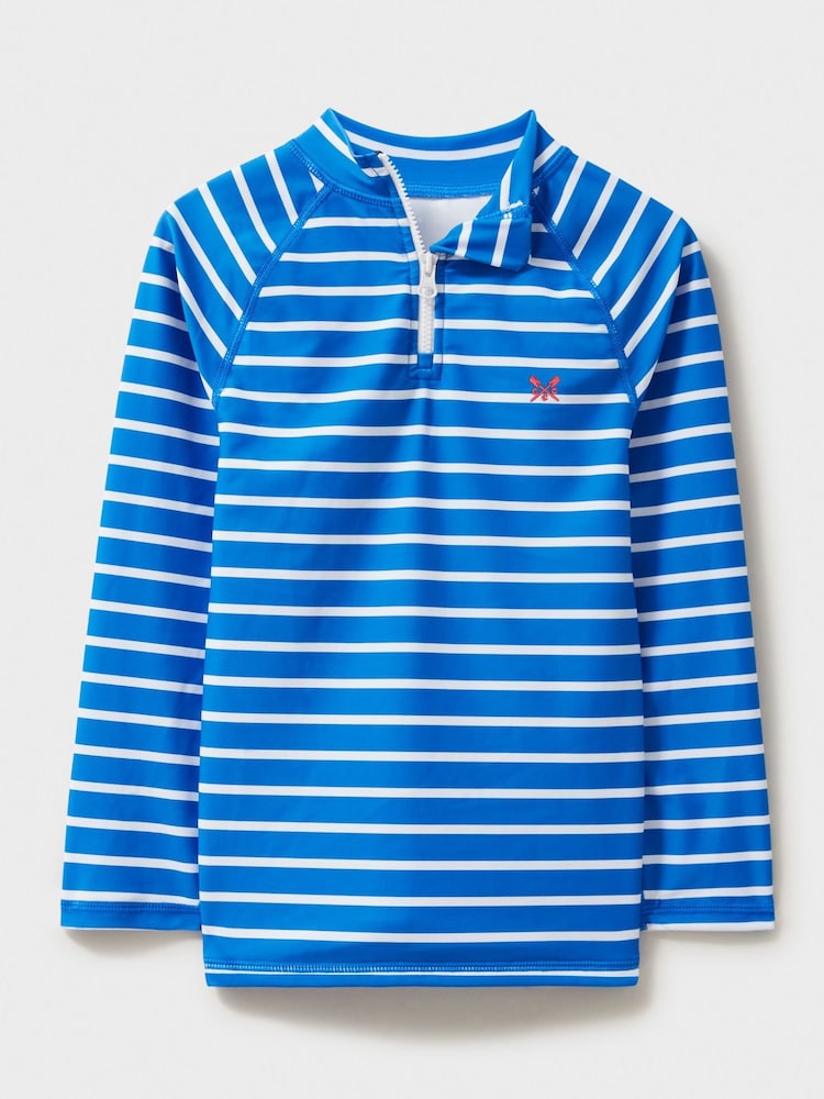 Crew Clothing Blue Breton Rash Vest - Image 1 of 3