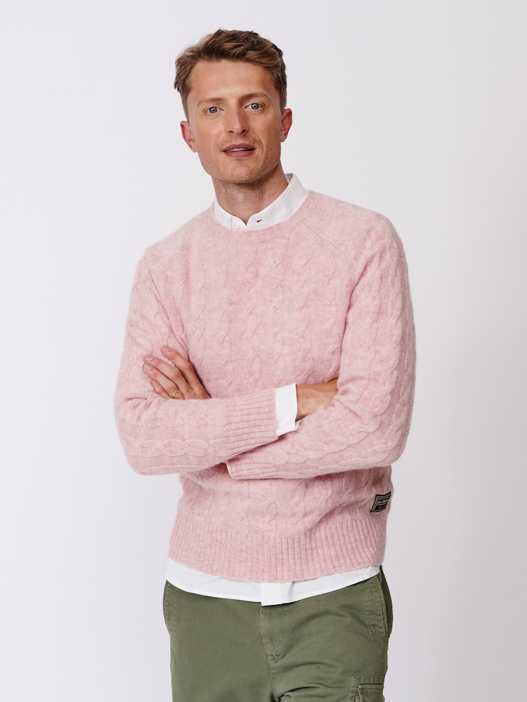Aubin Woodhall Cable Crew Jumper - Image 1 of 7